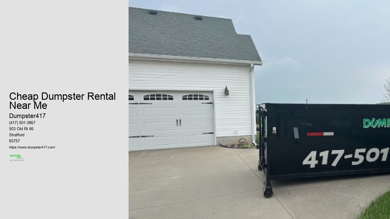 Strafford Residential Dumpster Rental