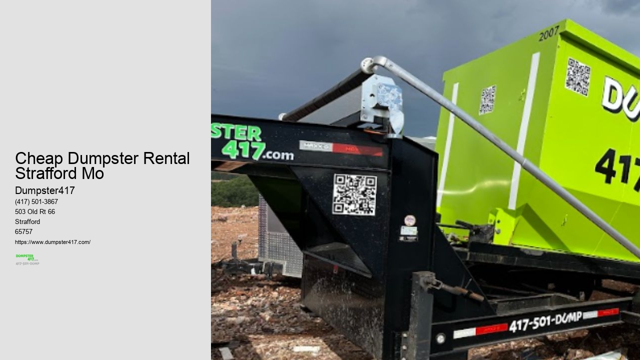 Cheap Garbage Dumpster Rental