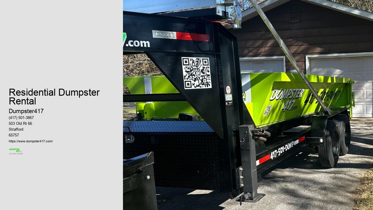 Residential Dumpster Rental