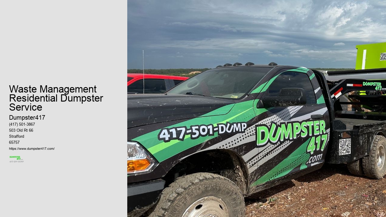 Waste Management Residential Dumpster Service